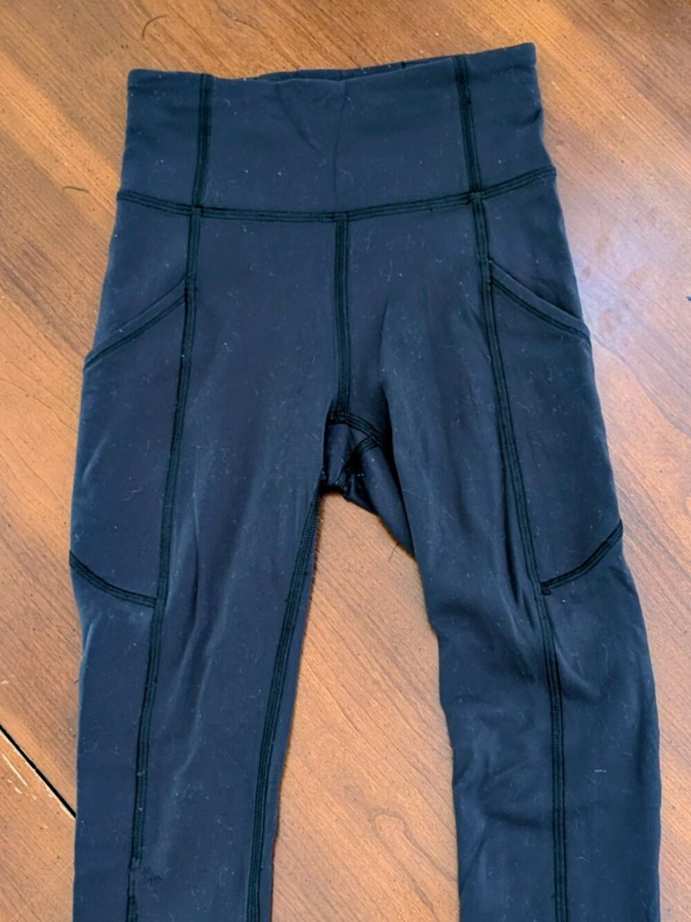Lululemon Black High Rise Pocket Leggings Athletic Pants